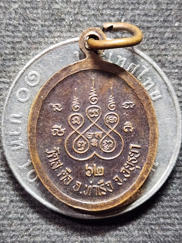 วัดสะตือ จ.อยุธยา เหรียญพระพุทธไสยาสน์ หลวงพ่อโต  2562