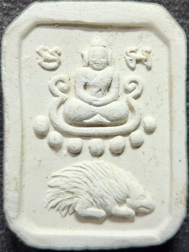 วัดมารวิชัย อยุธยา พระพุทธทรงเม่น หลวงพ่อมี  รุ่นสรงน้ำ 