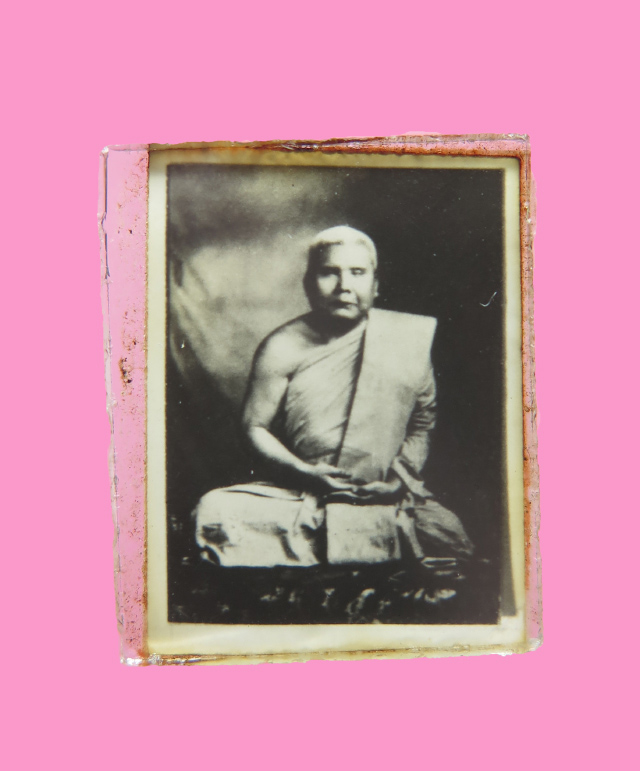 รูปอัดกระจก หลวงพ่อน้อย วัดคงคาราม