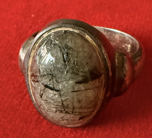 แหวน หัวแก้วขนเหล็ก (แก้วโป่งข่ามเมืองเถิน เครื่องรางแดนล้านนา) เหมาะกับทุกๆวัน ใส่ไว้แก้พิษภัยต่างๆ