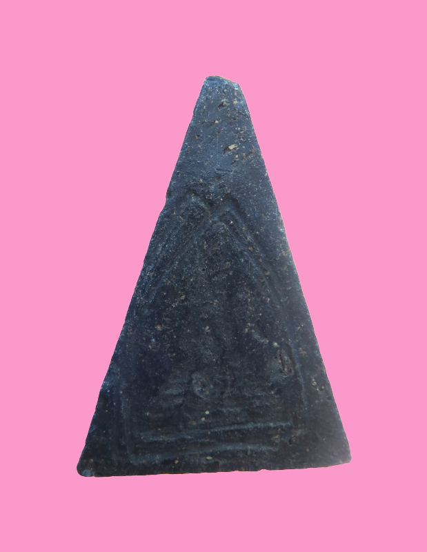 พระพุทธเนื้อผงใบลาน หลังกด เจดีย์  วัดปราสาท กทม.