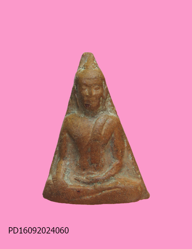 พระร่วงนั่ง เนื้อดิน หลังยันต์เฑาะว์