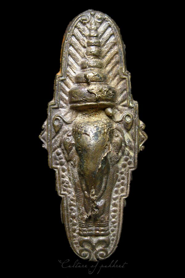 เศียรช้างเอรวัณหล่อ เนื้อทองผสม (740)