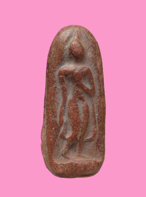 พระลีลา เนื้อดิน หลังยันต์