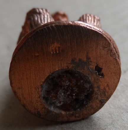 หนุมานรุ่นแรกครูบาอริยชาติ วัดแสงแก้วโพธิญาณ จ.เชียงราย ปี2551 เนื้อทองแดงก้นอุดผงและตอกโค้ด วสก.