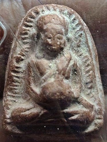 วัดโฆสิตาราม ชัยนาท พระสังกัจจายน์ หลวงพ่อกวย  2515 เนื้อดินเผา(ออกวัดหนองอีดุก)