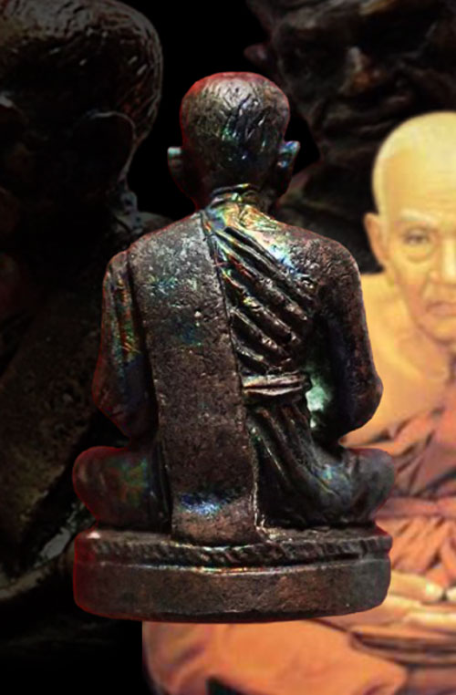 รูปหล่อเนื้อนวะหลวงพ่อเงิน วัดวังตะโก อ.บางคลาน จ.พิจิตร ปี2521