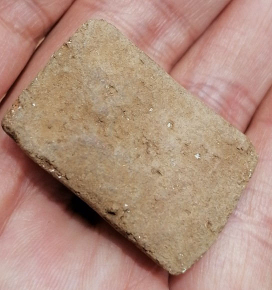 พระสมเด็จทรายเสก​ พิมพ์เกศยาว หลวงพ่อกวย วัดโฆสิตาราม จ.ชัยนาท​ ยุคต้น​ ปี​ 2500-2509​ เคาะเดียว(1) 