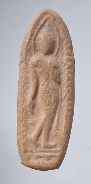 พระลีลา เนื้อดินเผา ไม่ทราบกรุ เนื้อจัดๆ