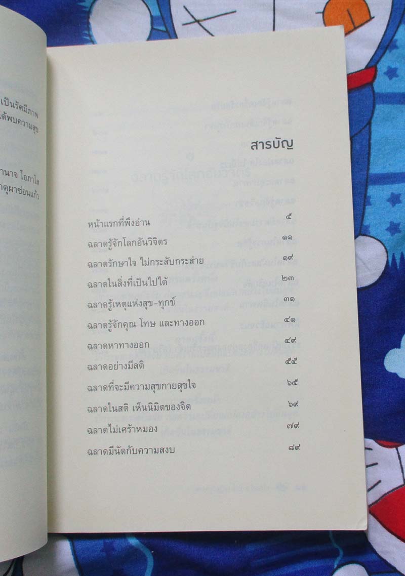  	 หนังสือ ฉลาดสร้างได้ถ้าใจมีธรรมะ
