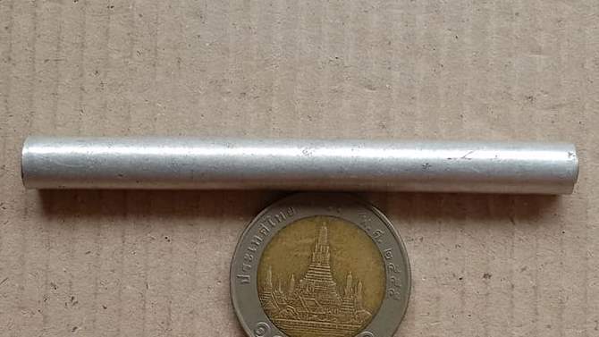 ตะกรุดโทน เนื้ออะลูมิเนียม ไม่ทราบเกจิ ขนาด 3 นิ้ว ตามรูป