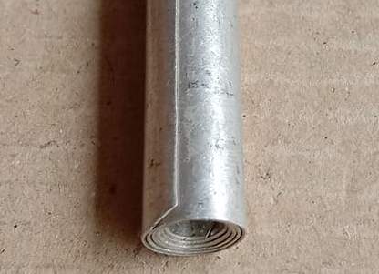 ตะกรุดโทน เนื้ออะลูมิเนียม ไม่ทราบเกจิ ขนาด 3 นิ้ว ตามรูป