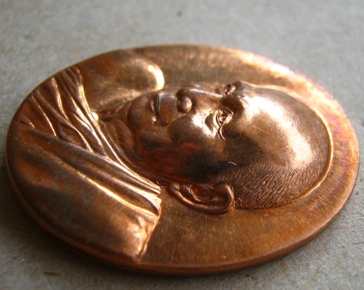 เหรียญครบรอบปีที่19 แห่งการสถาปนา สมเด็จพระสังฆราช พระองค์ที่19 ปี2551เนื้อทองแดงผิวไฟ พร้อมตลับเดิม