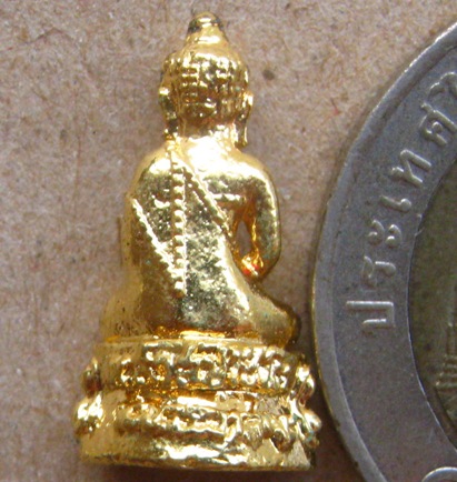  พระชัยวัฒน์ รุ่นแรก กะไหล่ทองชนวนกริ่งพรหมรังสี หลวงปู่นาม วัดน้อยชมภู่ สุพรรณบุรี ปี2553มีโค้ด+กล่