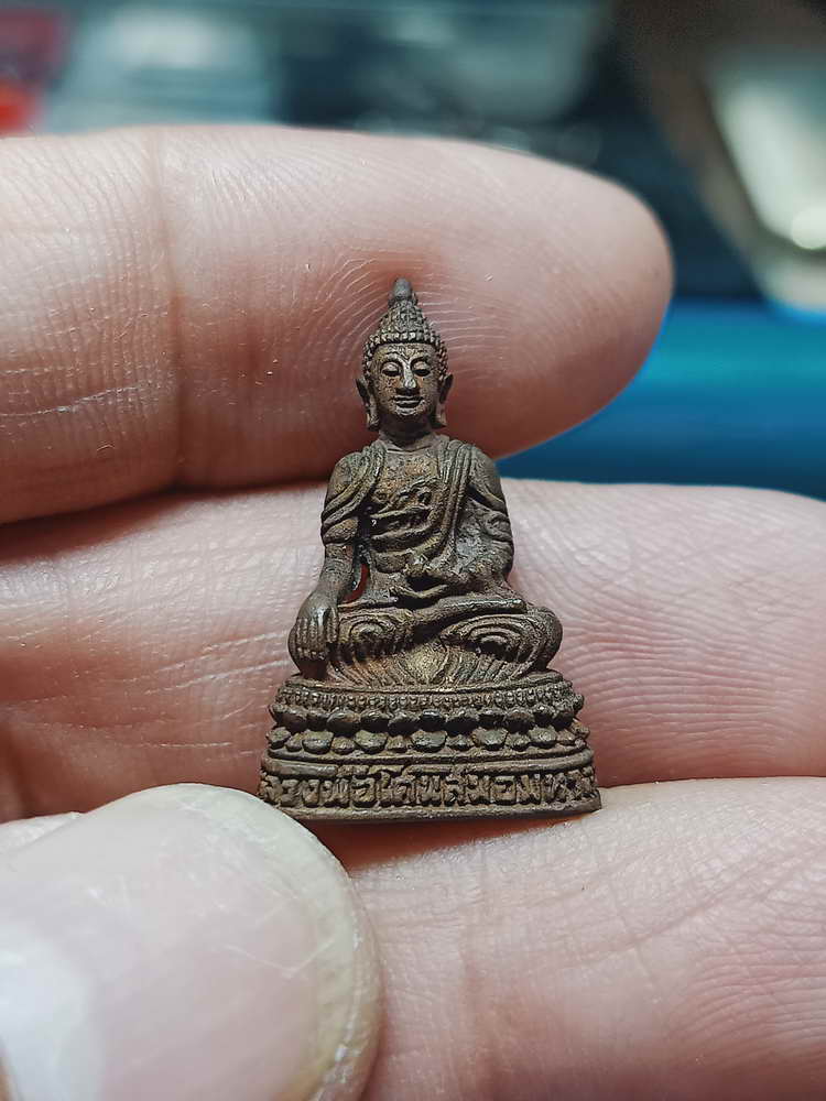 4-118 รูปหล่อหลวงพ่อโคนสมอมหาลาภ แช่น้ำพระพุทธมนต์ วัดนาคกลางวิหาร บางกอกใหญ่ กรุงเทพ ทด. กล่องเดิม