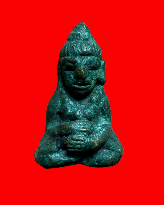 พระอุปคุตอุ้มบาตรรมดำเก่าๆไม่ทราบที่