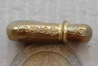 ปลัดขิก หลวงปู่นนท์ วัดเขาพรานธูป อ.หัวหิน จ.ประจวบคีรีขันธ์ เนื้อทองเหลือง