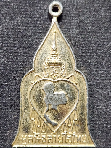 วัดพระนอนจักรสีห์ จังหวัดสิงห์บุรี เหรียญมูลนิธิสายใจไทย ปี 2521