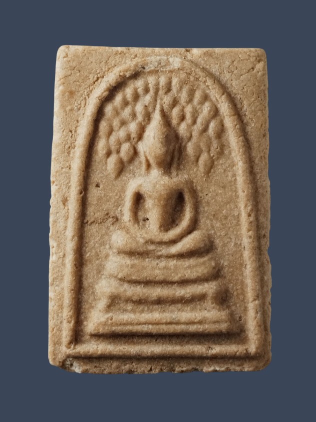 พระสมเด็จปรกโพธิ์ หลวงพ่อกวย วัดชิโนรส ปี 2512 เนื้อผง กรุงเทพฯ