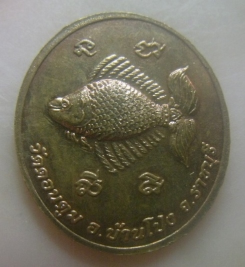 **เบาๆ**เหรียญหลวงพ่อตัน วัดดอนตูม บ้านโป่ง จ.ราชบุรี**หลังปลาตะเพียน สวยๆ