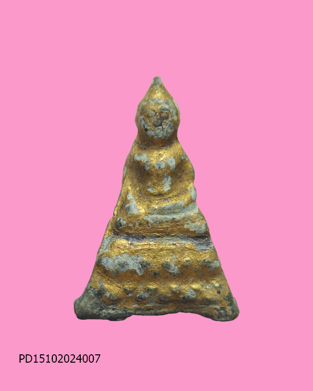 พระชัยประสบโชค (แก้บน) เนื้อชินสนิมแดง องค์นี้เนื้อในแดง สวยๆ เหมาะแก่การเริ่มเรียนสนิมแดง