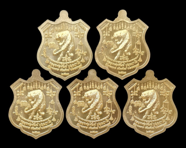 เคาะแรกแดง..พยัคฆ์เจ้าพระยา ๒๕๖๓..ทองทิพย์ รวม ๕ เหรียญ กล่องเดิม..ล.พ.พัฒน์ วัดห้วยด้วน จ.นครสวรรค์