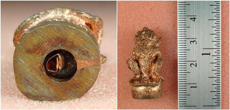 หนุมานไตรภพรุ่นแรก หลวงพ่อสายทอง วัดพรหมนิวาส จ.อยุธยา เนื้อสัตตะโลหะ  ปี 2553 #1