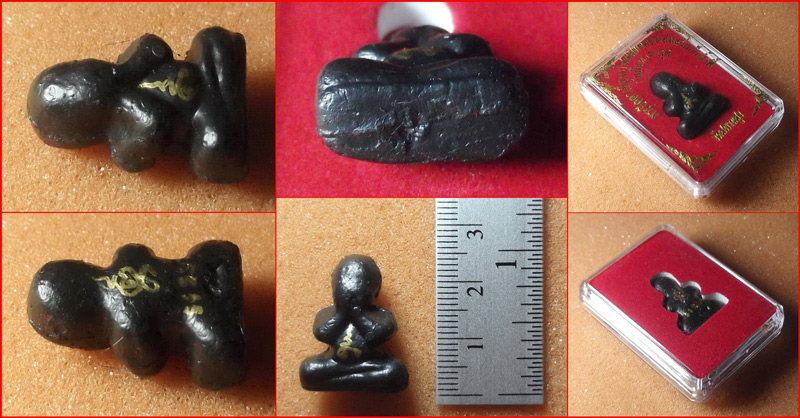 พระปิดตาเนื้อผงโสฬสมงคลผสมแร่เหล็กน้ำพี้ ไม่ฝังตะกรุด วัดสะพานสูง จ.นนทบุรี ปี 2555 #2