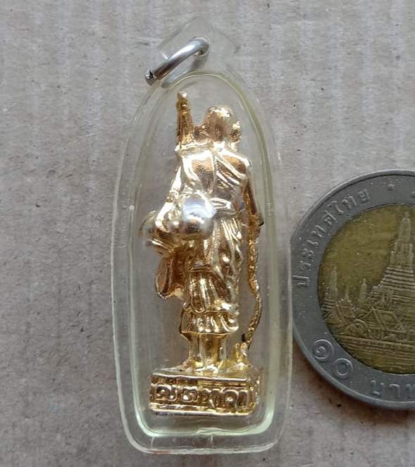 พระสิวลี หลวงพ่อผาง วัดอุดมคงคาคีรีเขตต์ จ.ขอนแก่น เลี่ยมกันน้ำ