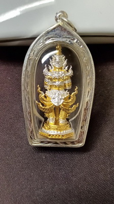 ท้าวเวสุวรรณ พุทธศิลป์ รุ่น อุดมทรัพย์มงคล หลวงพ่ออิฏฐ์ วัดจุฬามณี เนื้อทองทิพย์ชุบทอง-เงิน