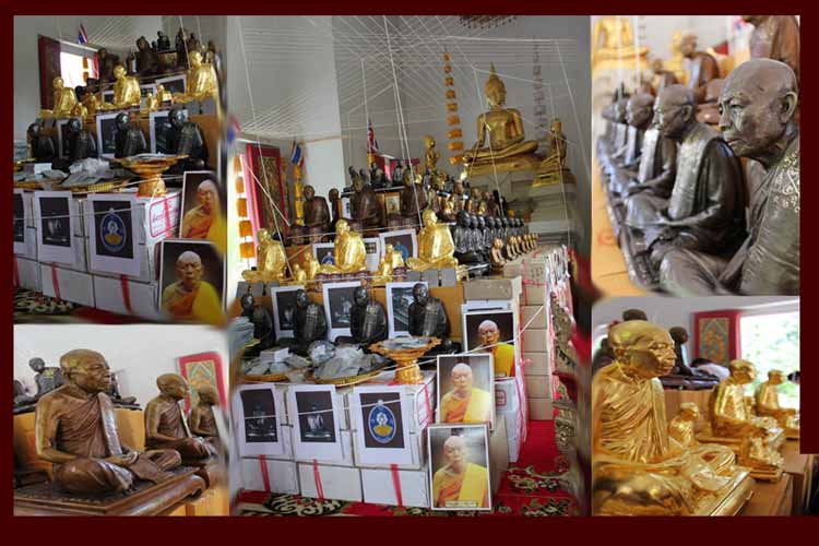 เหรียญผูกพัทธสีมาย้อนยุค(รุ่นบูชาครู)หลวงปู่ทิม อิสริโก ปี2556หมายเลข1742 เนื้อทองฝาบาตร+กล่อง