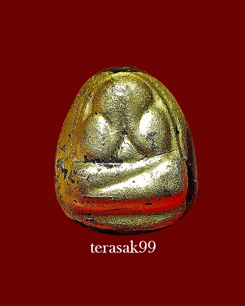 พระปิดตารุ่นแรก อาจารย์ภุชงค์ วัดช่องลม ชลบุรี ลงรักปิดทอง สวยๆ