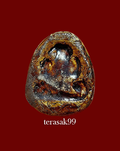 พระปิดตารุ่นแรก อาจารย์ภุชงค์ วัดช่องลม ชลบุรี ลงรักปิดทอง สวยๆ