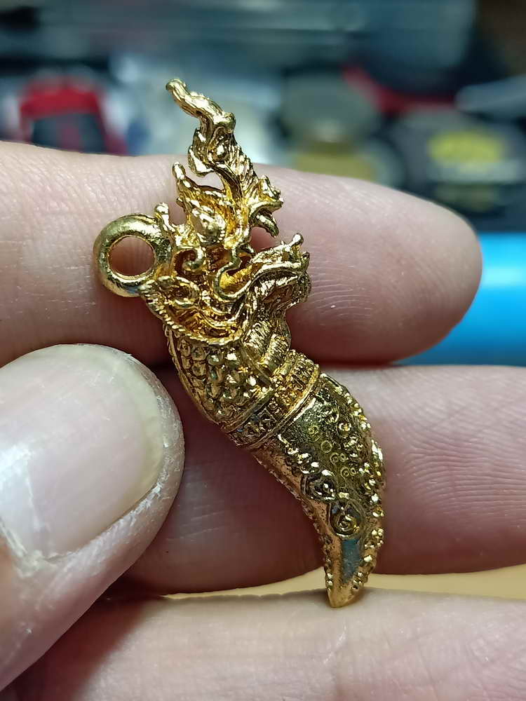 4-50 เหรียญหนุนดวงเสริมลาภเขี้ยวแก้วนาคราช พระอธิการพิสิษฐ์ ฐิตสีโล วัดกลางบางปะกง จ.ฉะเชิงเทรา 2557