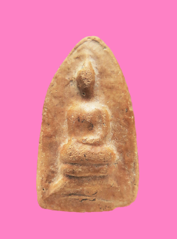 พระสรรนั่งไหล่ตรง พิมพ์ฐานขีด หลวงพ่อกวย วัดโฆษิตาราม