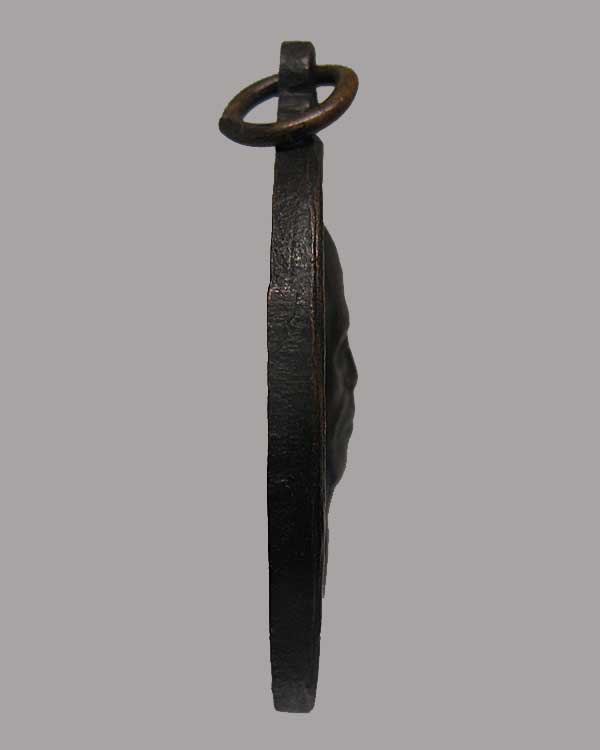 เหรียญ หลวงพ่อคูณ รุ่นทหารเสือ สก ปี 2536 เนื้อทองแดงรมดำ