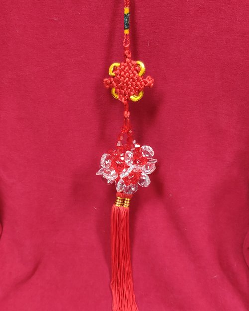 (ปิด69-)พู่ห้อยสไตล์จีน แขวนหน้ารถ (สภาพไม่ได้ใช้)