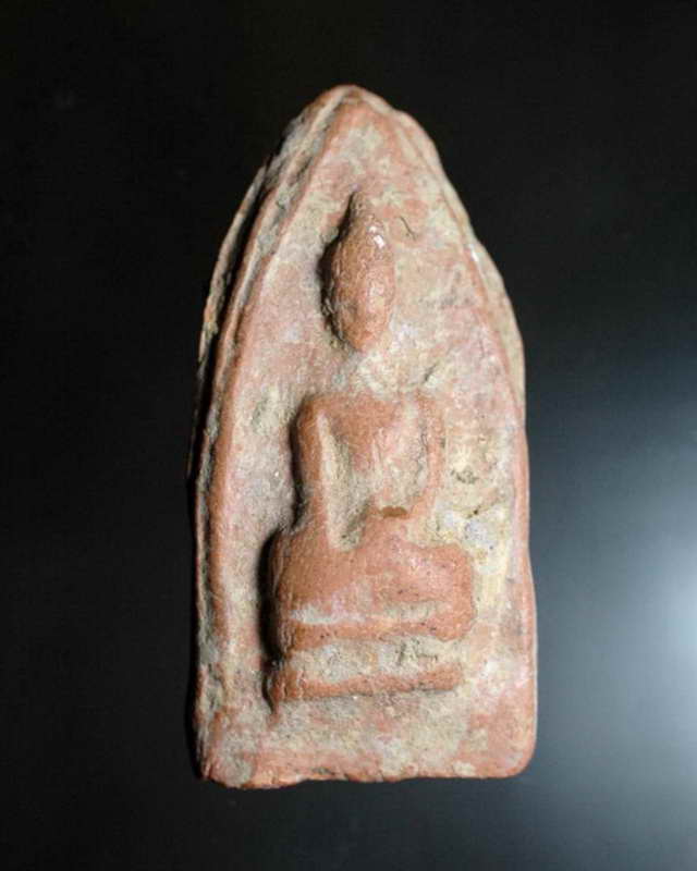 พระสรรค์นั่งไหล่ตรงพิมพ์เล็ก หลวงพ่อกวย วัดโฆสิตาราม