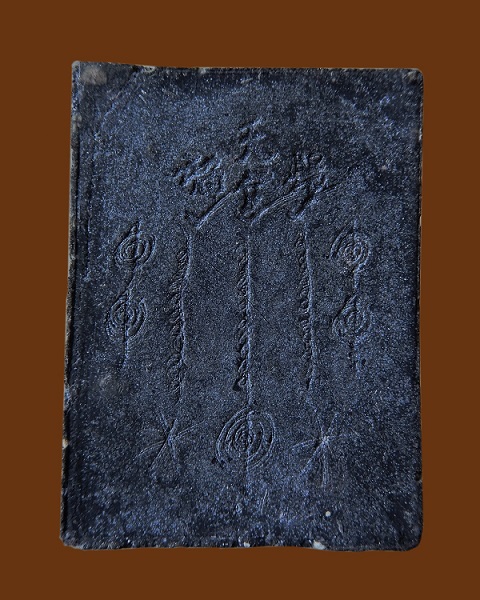 รูปเหมือนเซียนแปะโรงสี เนื้อผง อาจารย์โง้วกิมโคย หลังยันต์ฟ้าประทานพร