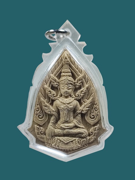 พระผงอาถรรพ์ธรรมราชาเวท พิมพ์เล็ก หลวงปู่ชื่น วัดตาอี จ.บุรีรัมย์