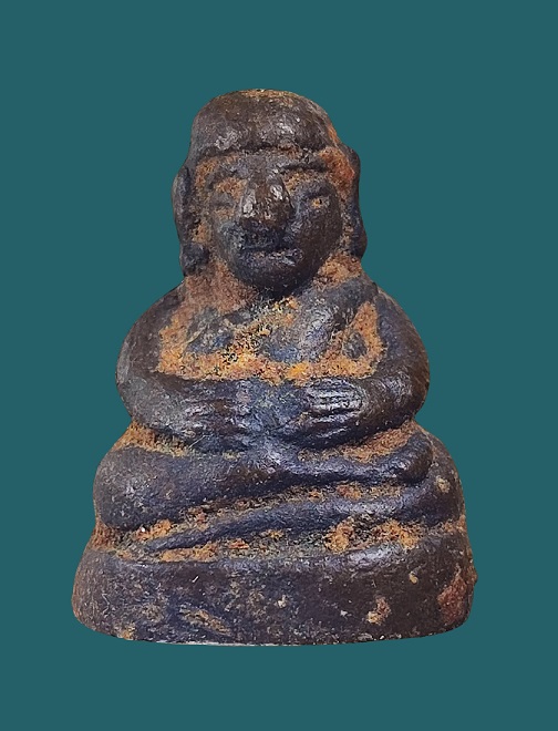 รูปหล่อพระสังกัจจายน์ เนื้อสำริด ขุดได้ในถ้ำแห่งหนึ่งใน จ.อุบลราชธานี