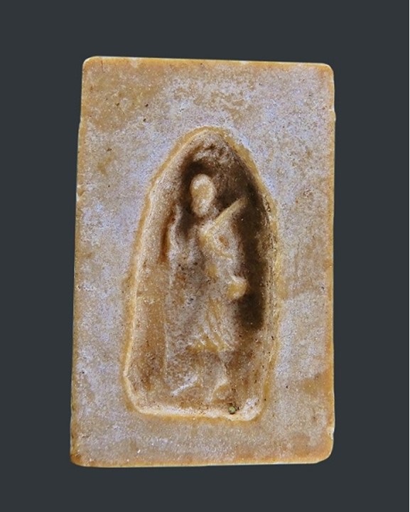 สมเด็จหลังพระสิวลีมีย่าม หลวงพ่อกวย วัดโฆสิตาราม เนื้อผงน้ำมัน