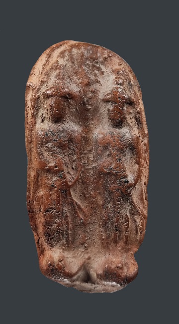 พระร่วง-พระลือ ท้าวจตุโลกบาลเนื้อดิน หลวงพ่อยี วัดดงตาก้อนทอง มีจารด้านหลัง