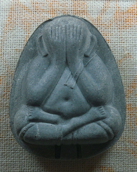 พระปิดตาจัมโบ้ รุ่นร่มเย็น หลวงพ่อเปิ่น วัดบางพระ จ.นครปฐม ปี๒๕๓๗ 