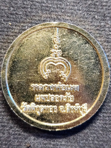 วัดพิกุลทอง จ.สิงห์บุรี เหรียญนั่งสิงห์ หลวงพ่อแพ  รุ่นแพปลอดภัย