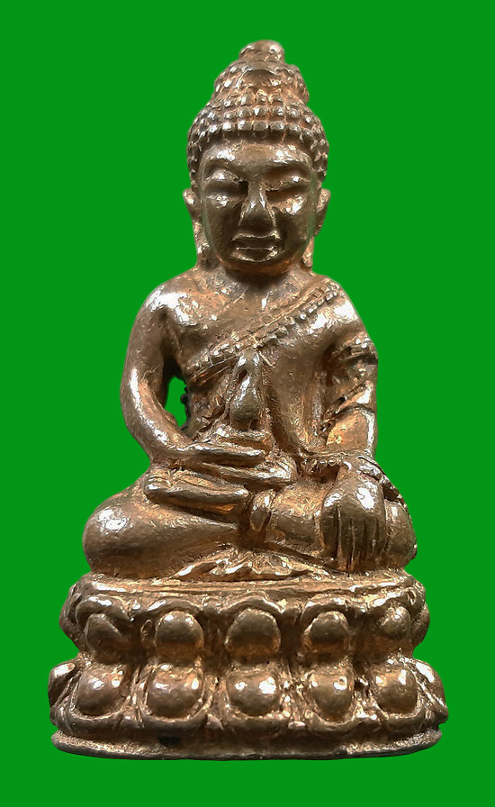 กริ่งพระมงคลอุดมลาภ รุ่น1 หลวงพี่เลี้ยง วัดจอมเกษ จ.อยุธยา มีจารด้านล่าง