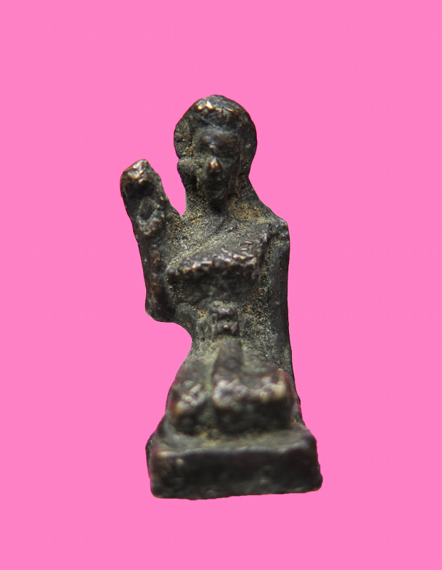 รูปหล่อ นางกวัก เนื้อทองผสม เก่าไม่ทราบวัด