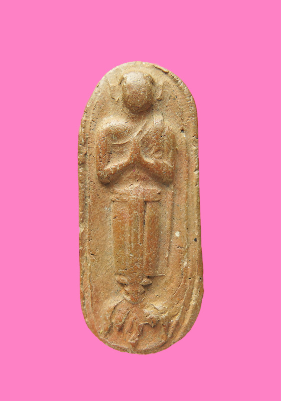 พระเนื้อดิน พิมพ์วันทา หลังจาร เก่า