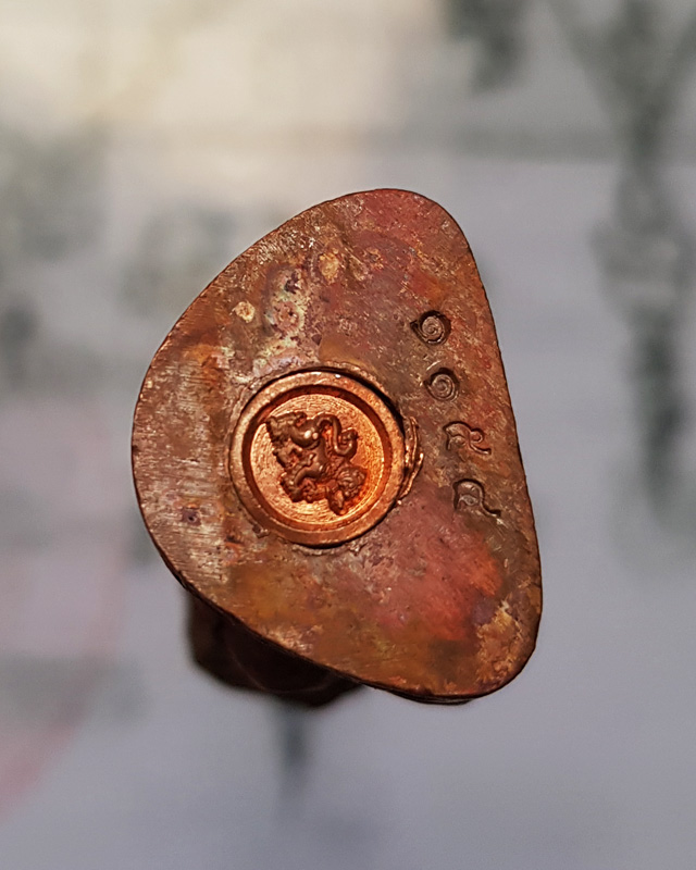 รูปหล่อรุ่น รวยทันใจ ๙๙ หลวงพ่อพัฒน์ วัดห้วยด้วน จ.นครสวรรค์ เนื้อทองแดงก้นทองแดง หมายเลข 1154