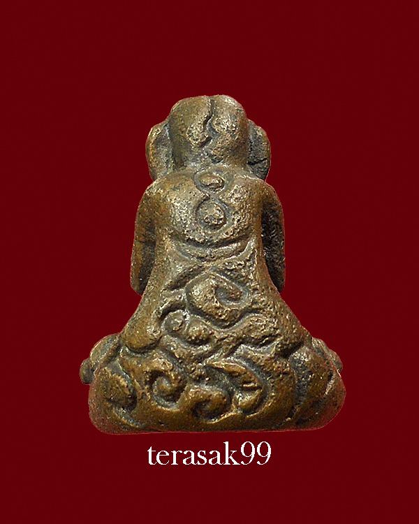 พระปิดตาพิมพ์พุงพลุ้ย เนื้อทองผสม รุ่นจันทร์เพ็ญ หลวงพ่อคล้อย วัดภูเขาทอง พัทลุง 